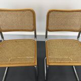 Pair chairs design Marcel Breuer, Italy, 1980