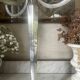 52cm silver-plated metal chandelier
