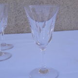 8 glasses of white wine stamped crystal Saint Louis model Cerdanya H 14 cm