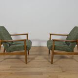Mid-Century GFM-64 Armchairs by Edmund Homa for Gościcińskie Furniture Factory, Poland, Set of 2