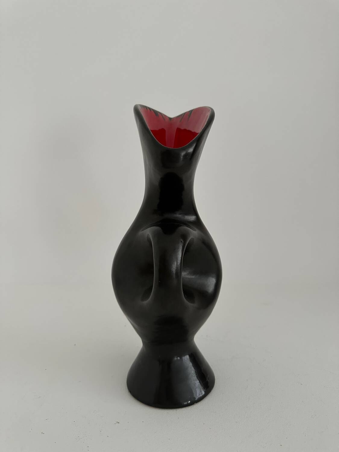 Midcentury ceramic zoomorphic pitcher