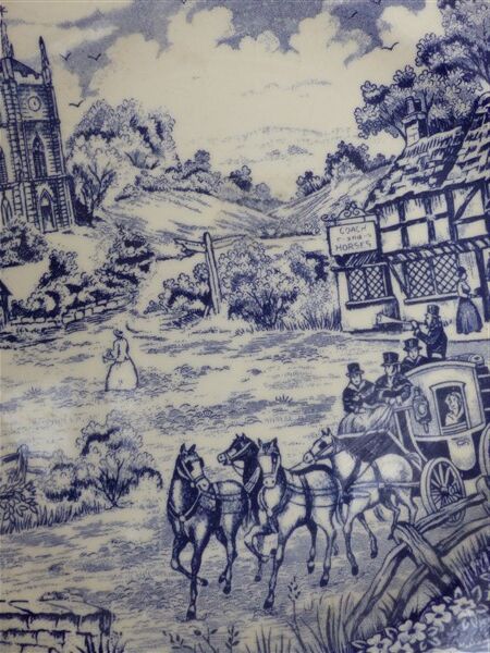 Jouy canvas hollow plates