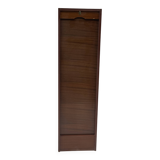 Vintage 1970s filing cabinet with curtains
