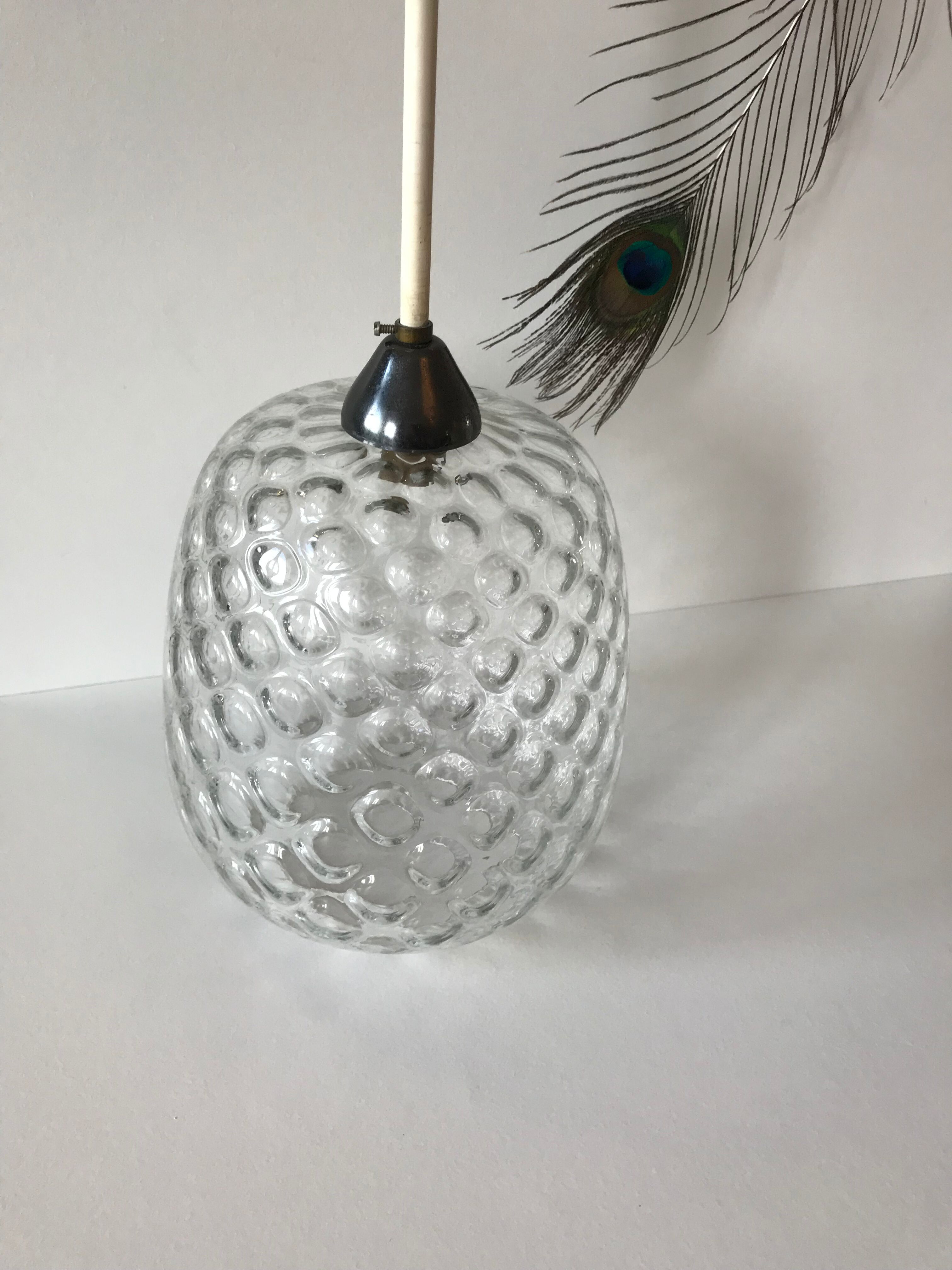 Suspension en verre ananas