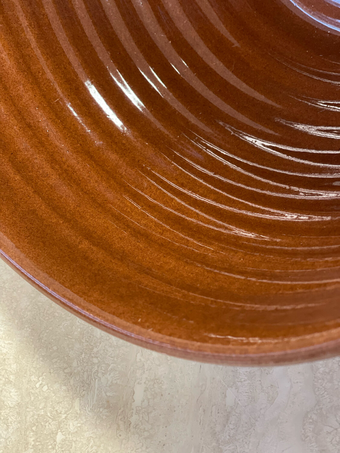 Large stoneware salad bowl