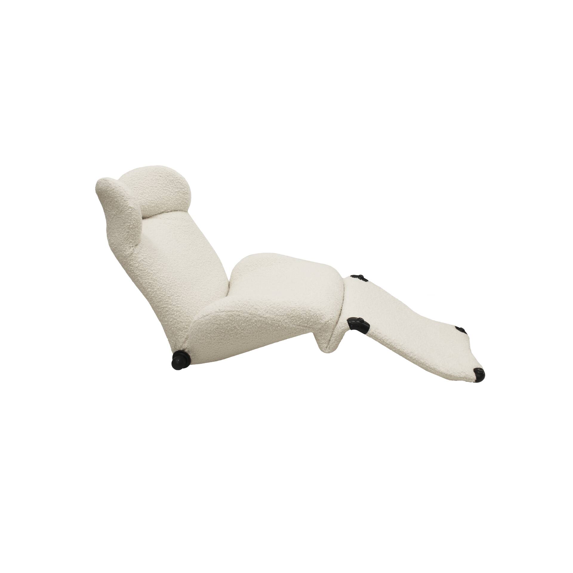 Wink White Armchair Designed by Toshiyuki Kita for Cassina, 1980s