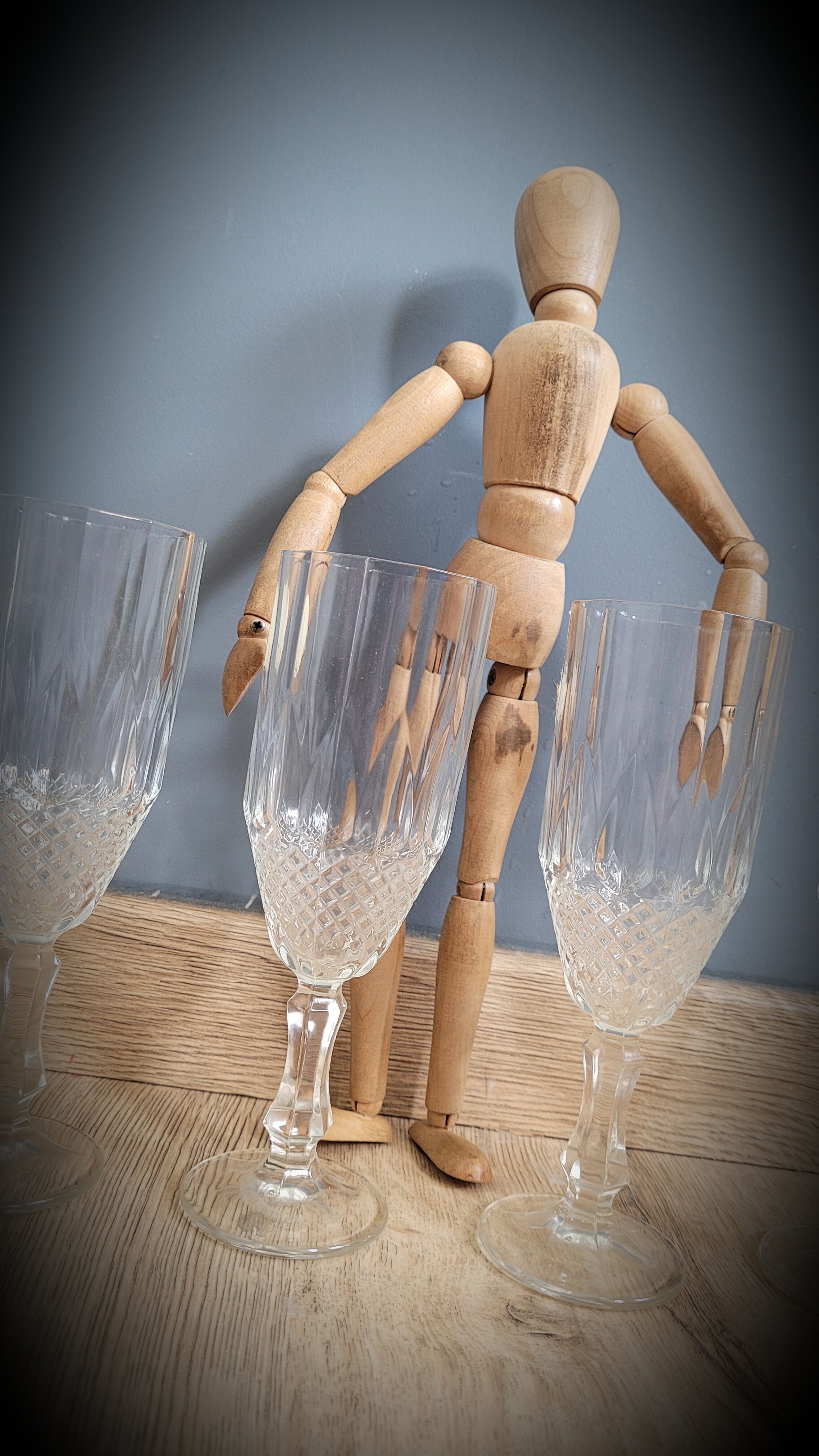 Set 4 glasses champagne