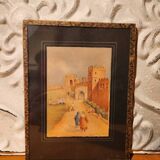 Orientalist watercolour signed Henri Noizeux