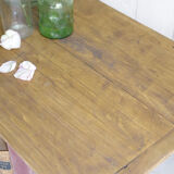 Vintage metal and wood coffee table 60