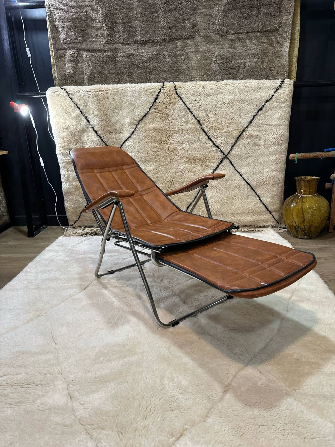 Vintage reclining armchair