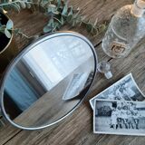 Vintage barber round mirror