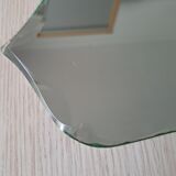 Beveled hand mirror