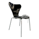 Chaise noire vintage / chaise papillon Fritz Hansen