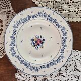 Set of 4 Table Mates soup plates – blue and pink floral design