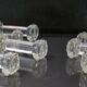 Lot of 10 Mid Century Val Saint Lambert Crystal Knife Rests