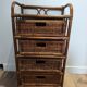 Rattan wicker drawer unit