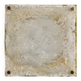 Applique murale en verre de glace Murano sculptural, Italie 1970