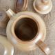 Vintage CNP France village stoneware chocolate tea coffee set