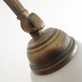 1960s brass and glass table lamp vintage