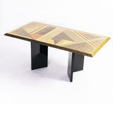 Extendable dining table by Giovanni Offredi for Saporiti, circa 1980