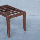 French mid-century wooden luggage racks