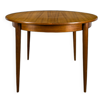 Scandinavian teak table with extension.