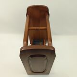 Rustic wooden umbrella holders