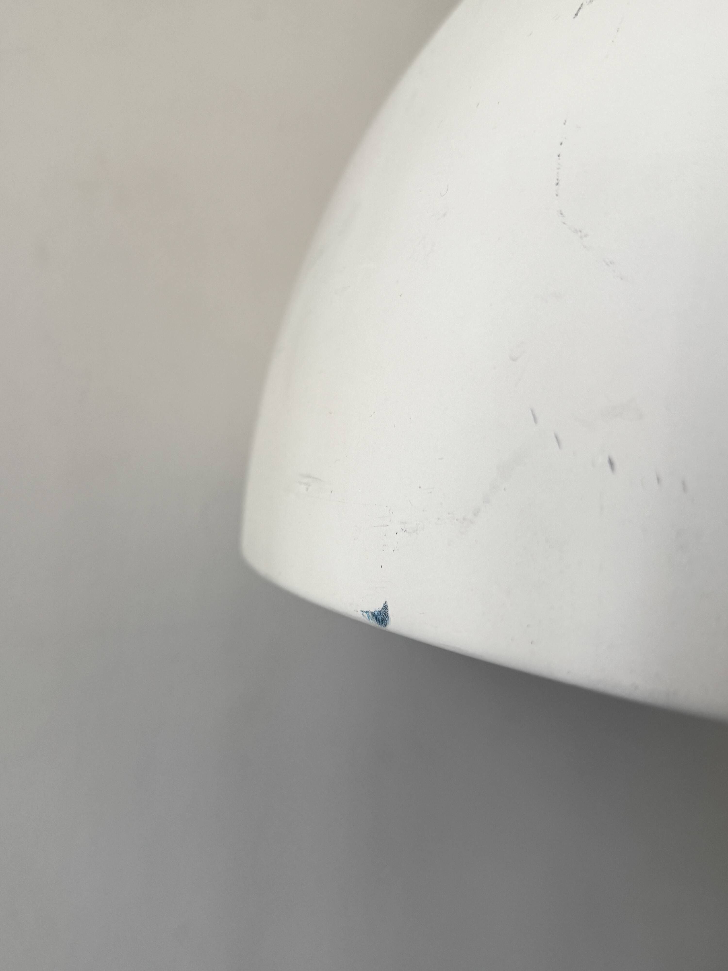 Italian tulip floor lamp in black / white / brass, 1970s design