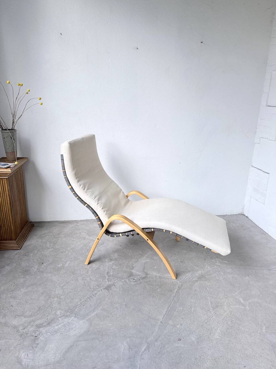 Transat hêtre bois courbé Ikea vintage Kim Samson