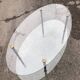 Glass coffee table double top dlg of Edoardo Paoli 50s