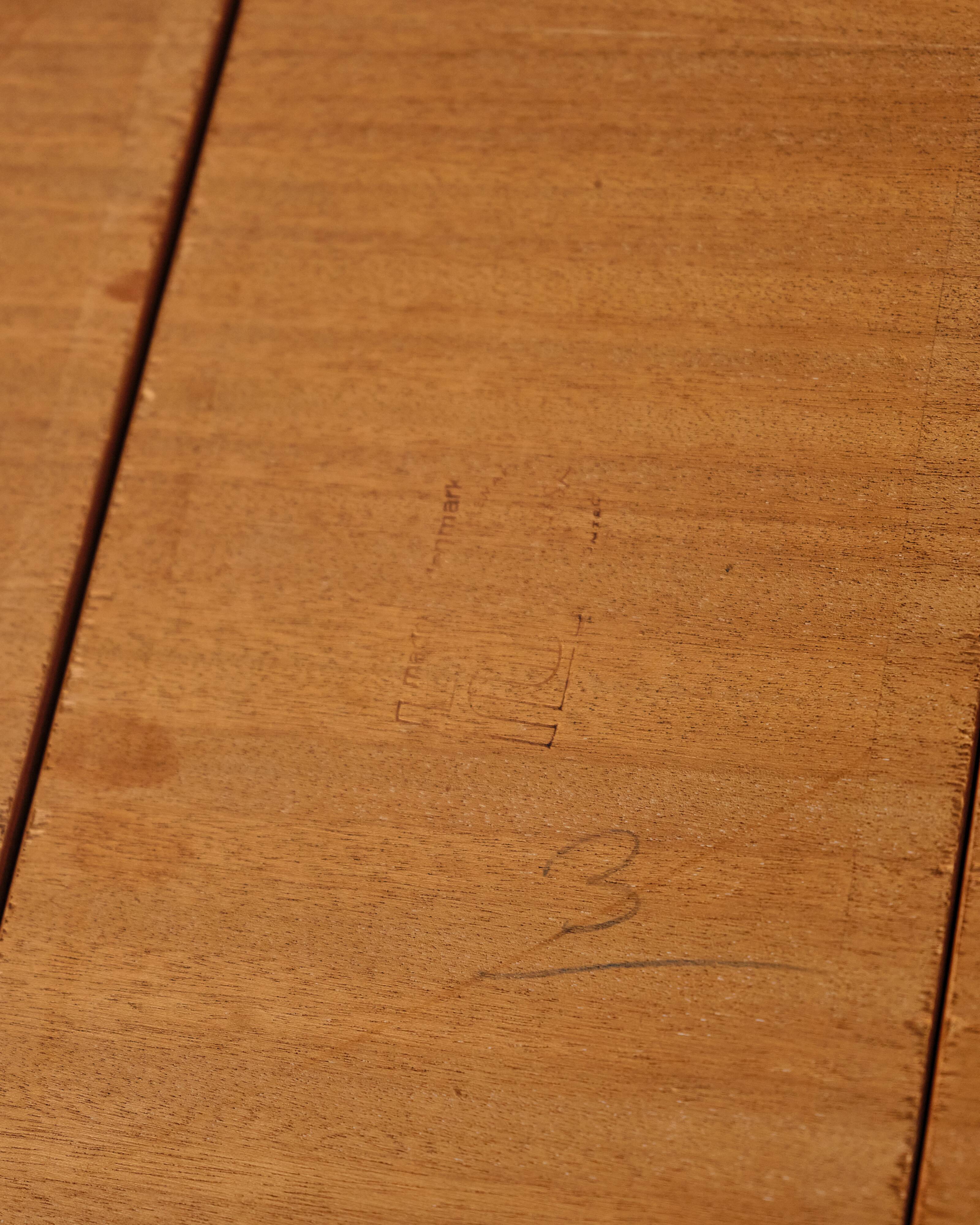 Extendable teak table by Poul Hundevad, Denmark