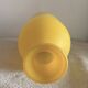 Vintage Hand-Blown Yellow Frosted Satin Glass Apothecary Vase - 1970s