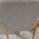 Pair of vintage Scandinavian armchairs from the 60s light wood