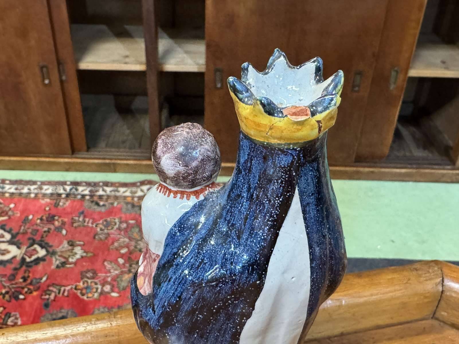 Saint Marie en faience bretonne fin XIXème