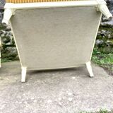 Pair of cosy armchairs by Jean Prevost in mustard velvet, 1970.