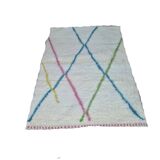 Handmade wool Berber rug 150 X 100 CM