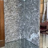 Roche Bobois stone and glass sculpture shelf 1970s