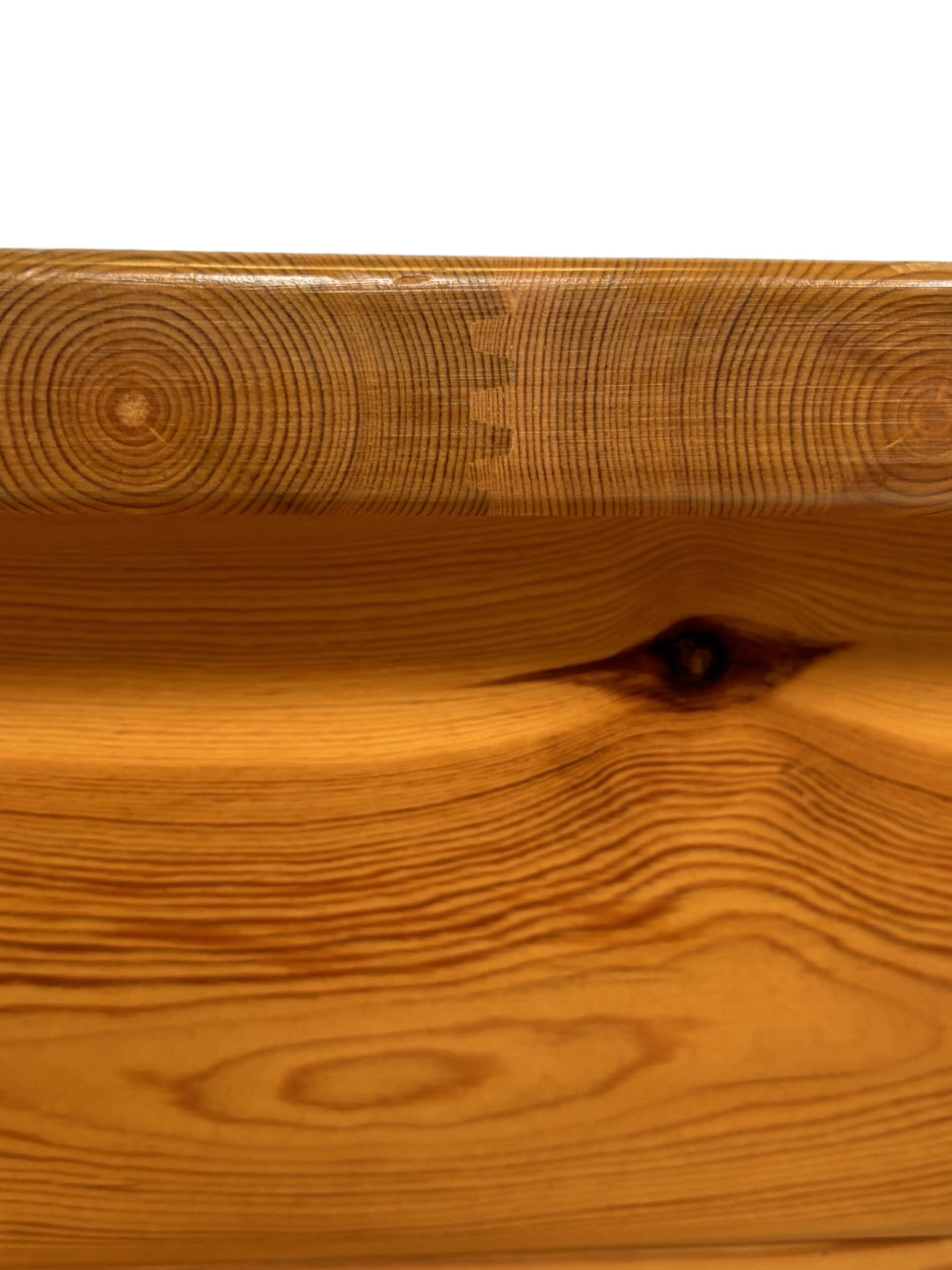 Vintage bedside table side table pinewood 70's design