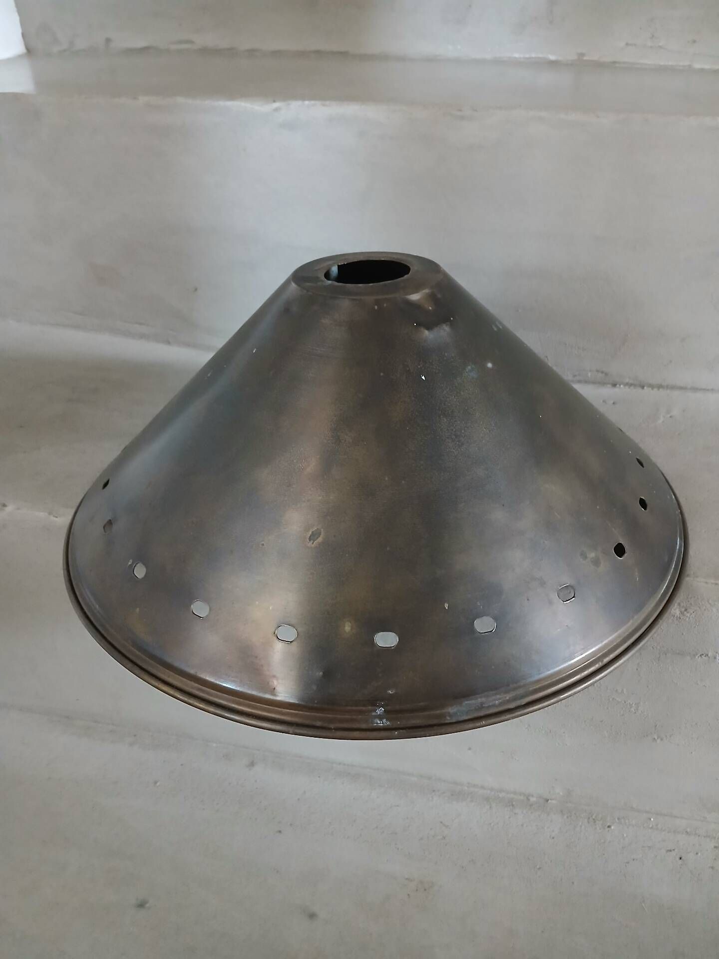 Antique brass lampshade
