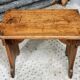 Table d'appoint ancienne banc en merisier 19ème siècle