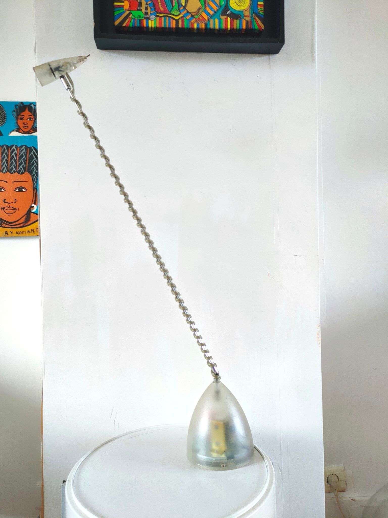 Transparent telescopic lamp design 80s-90s