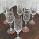 Champagne flutes, cut crystal from Lorraine, with original box.