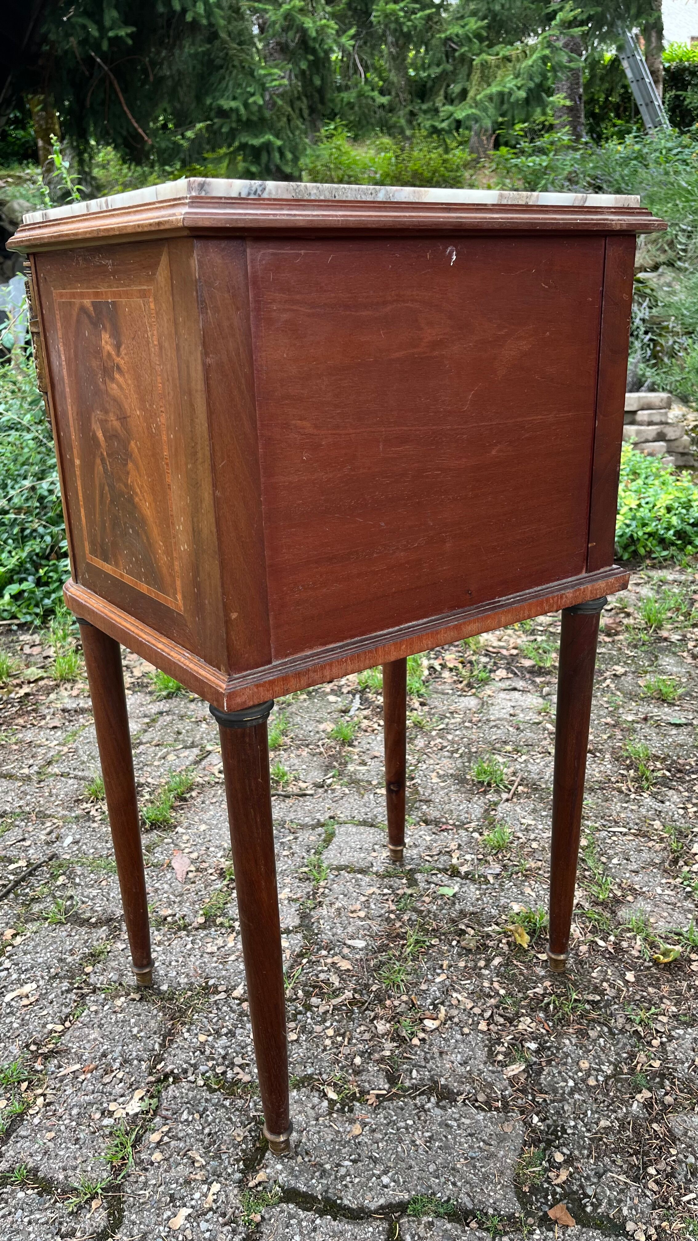 Vintage high bedside table