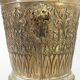 Champagne bucket in brass regrowth silver with lion handles, 1900s