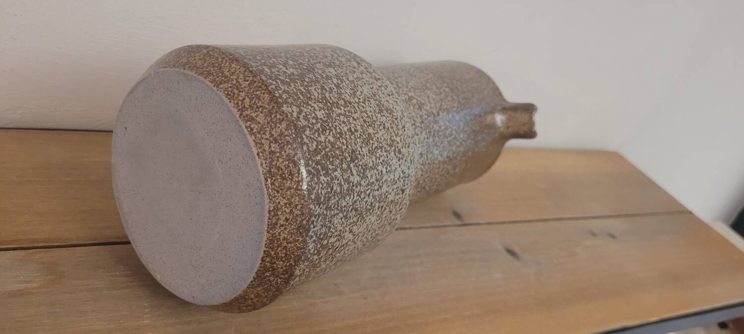 80s speckled stoneware pitcher