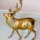 Vintage solid brass stag from the 1950s