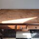 Rustic oak coffee table – Apothecary spirit – 19th century