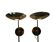 Estiluz - 2 x wall lamp - brass - Hollywood Regency style - Spain - 80s