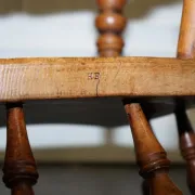 Edwardian Oak Captain's Chair for Smokers, 1900s
