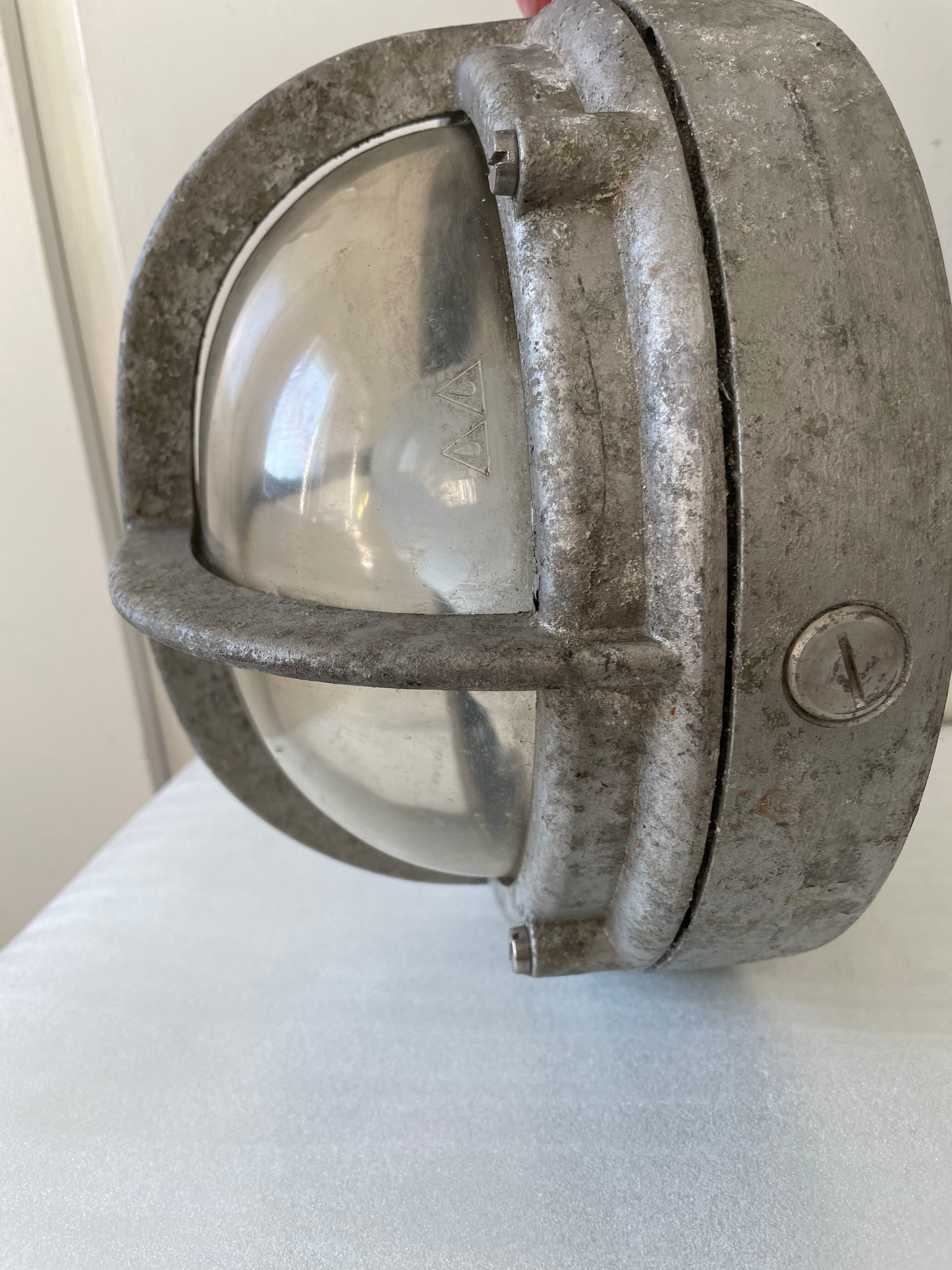 Danish Outdoor Lamp in Galvanized Metal